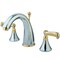 Kingston Brass KS5974FL 8" Widespread Bathroom Faucet, Polished Chrome/Polished Brass KS5974FL - alternate 1